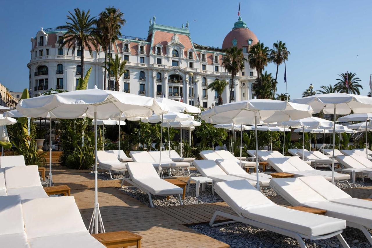 Hotel Le Negresco Nizza Esterno foto Beach at the Hotel Negresco