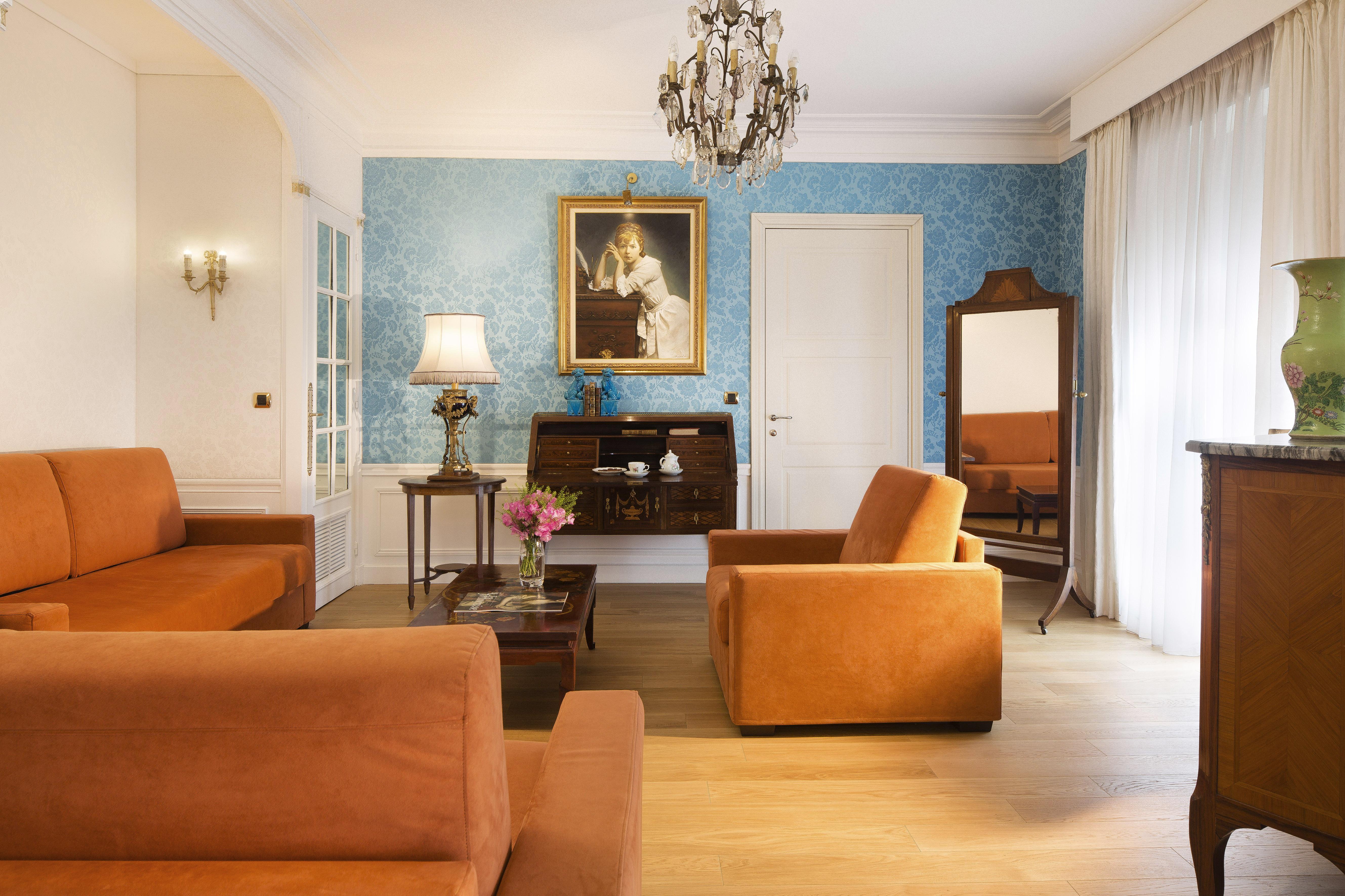 Hotel Le Negresco Nizza Esterno foto A living room